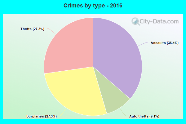 Crimes by type - 2016