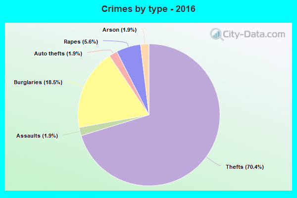 Crimes by type - 2016