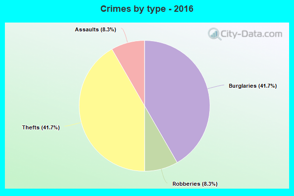 Crimes by type - 2016