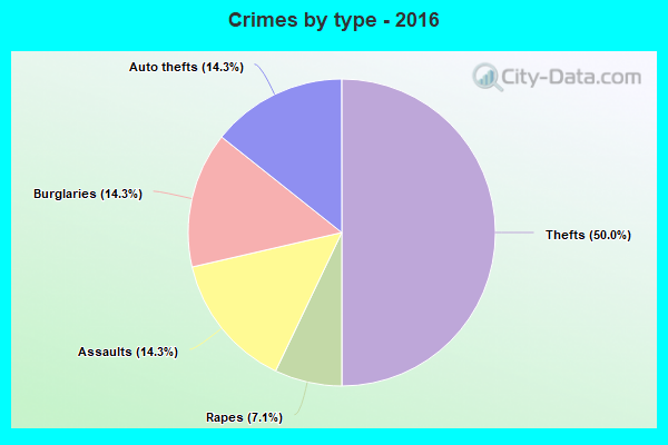 Crimes by type - 2016