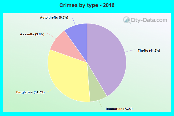 Crimes by type - 2016