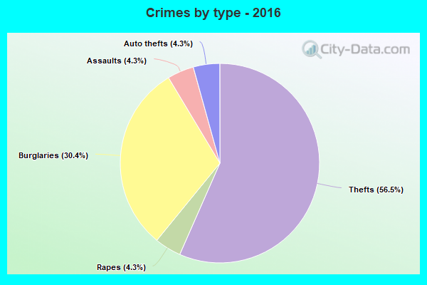 Crimes by type - 2016