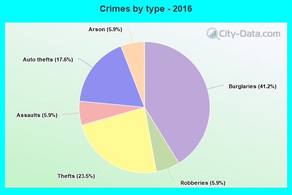 Crimes by type - 2016