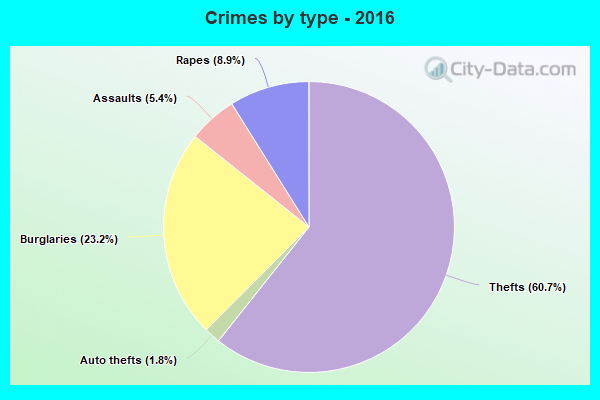 Crimes by type - 2016