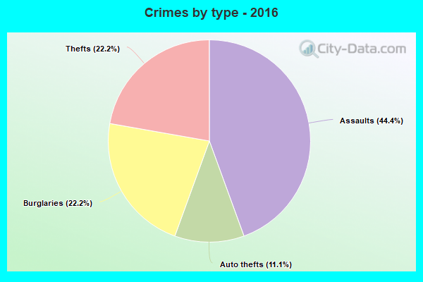 Crimes by type - 2016