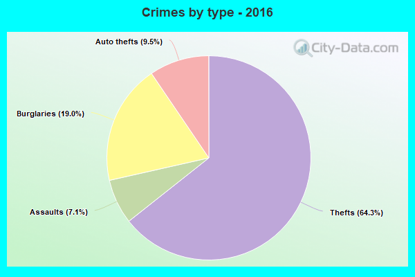 Crimes by type - 2016