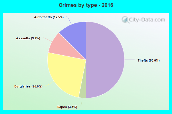 Crimes by type - 2016