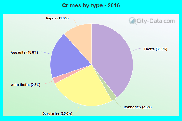 Crimes by type - 2016