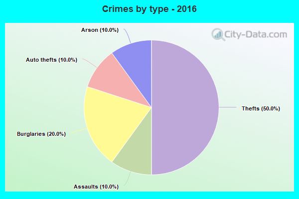 Crimes by type - 2016