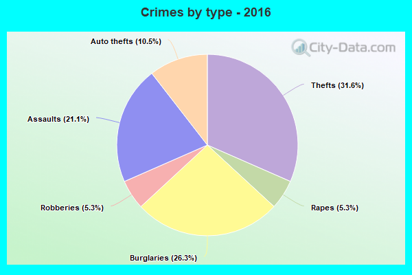 Crimes by type - 2016