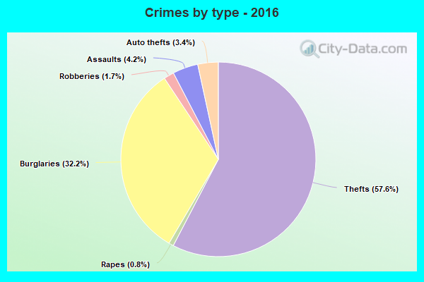 Crimes by type - 2016