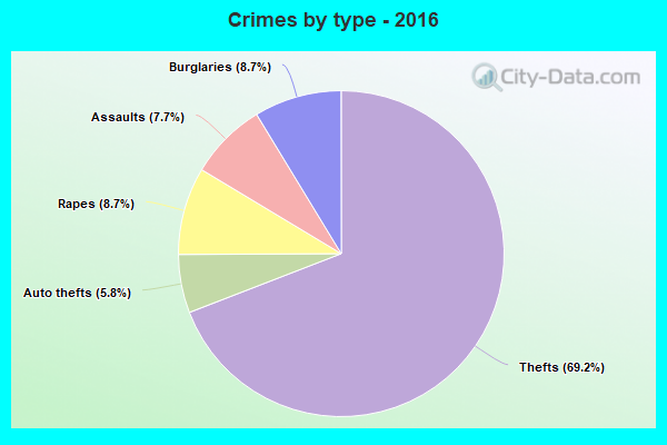 Crimes by type - 2016