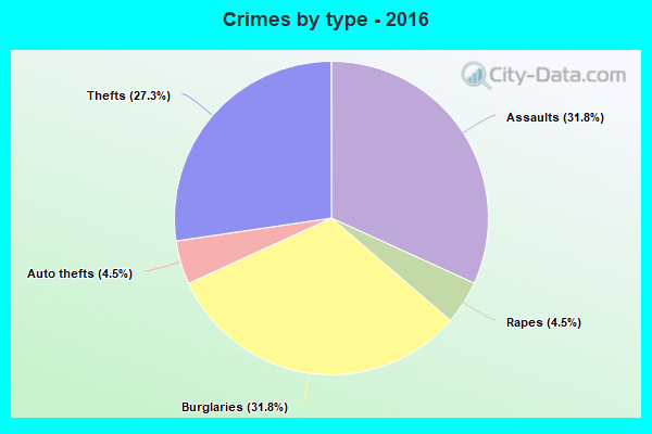 Crimes by type - 2016