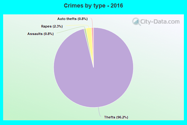 Crimes by type - 2016