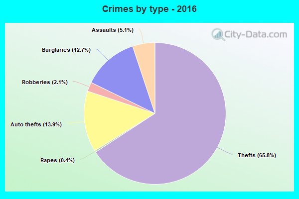 Crimes by type - 2016