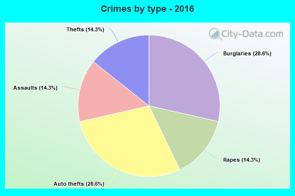 Crimes by type - 2016