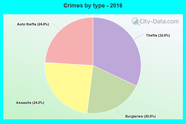 Crimes by type - 2016