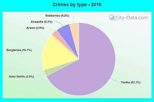 Crimes by type - 2016