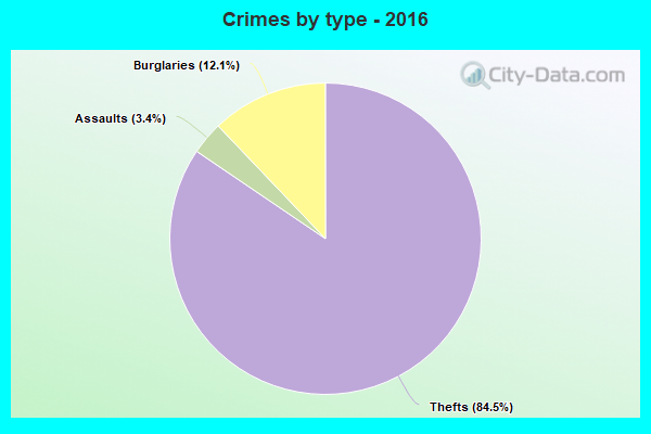 Crimes by type - 2016