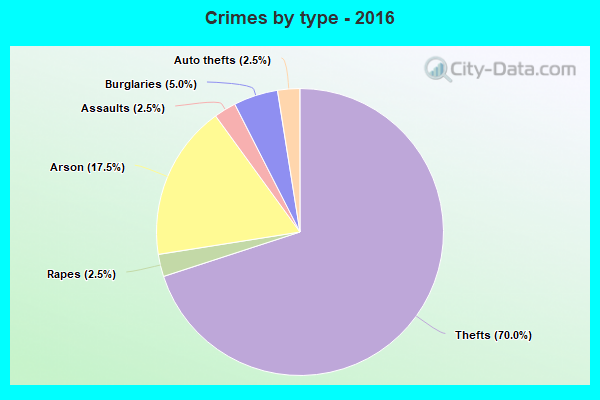 Crimes by type - 2016