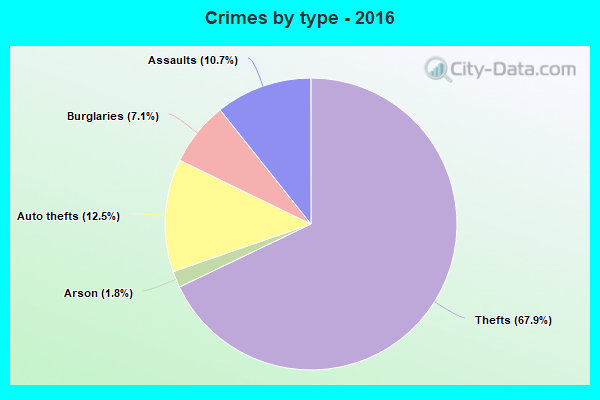 Crimes by type - 2016