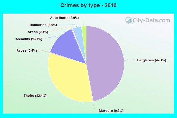 Crimes by type - 2016