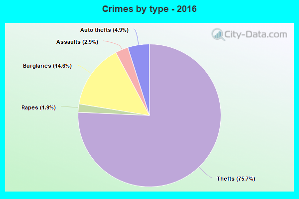 Crimes by type - 2016