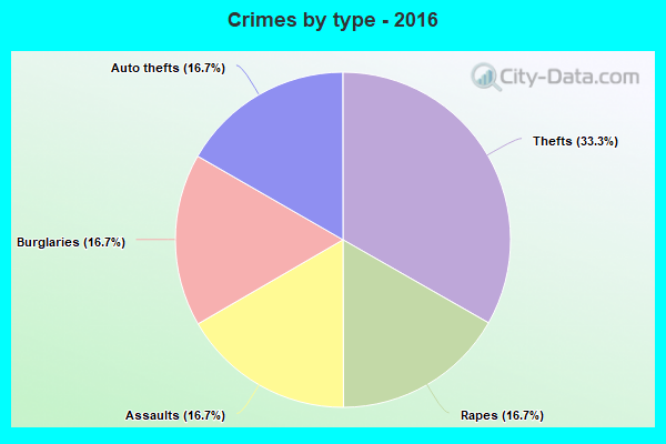 Crimes by type - 2016