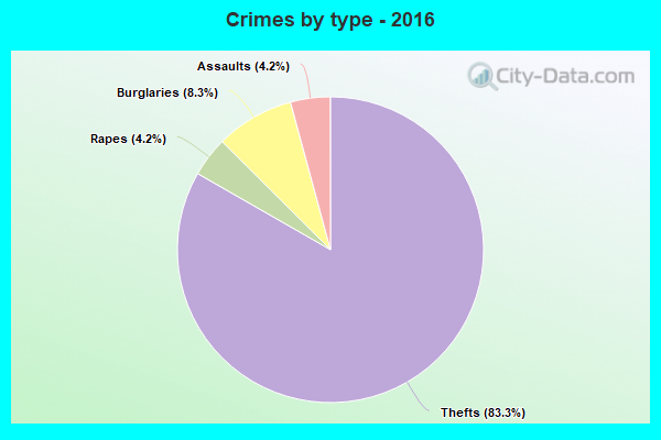 Crimes by type - 2016