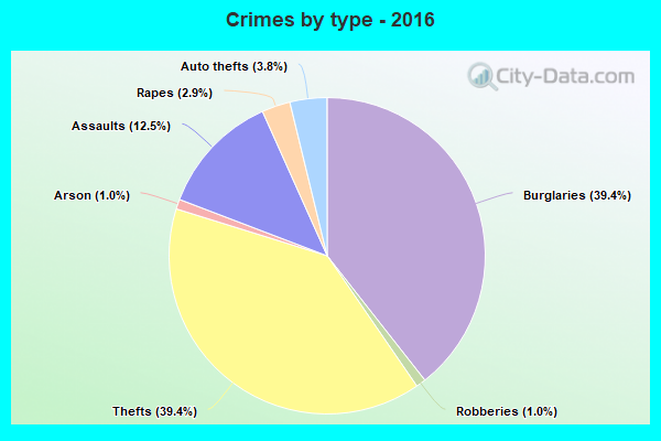 Crimes by type - 2016