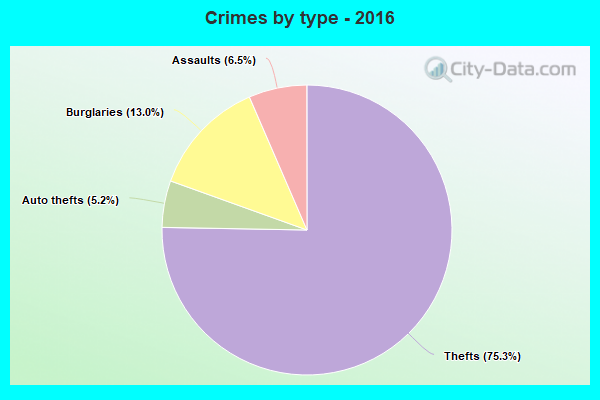 Crimes by type - 2016