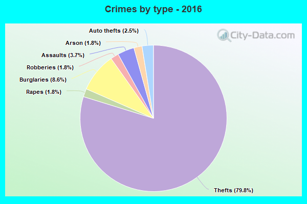 Crimes by type - 2016