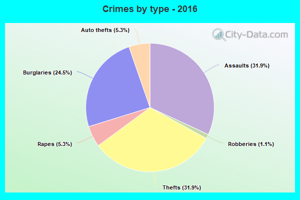 Crimes by type - 2016