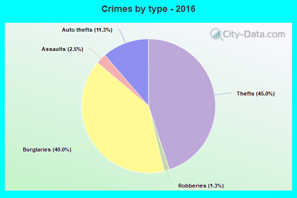 Crimes by type - 2016