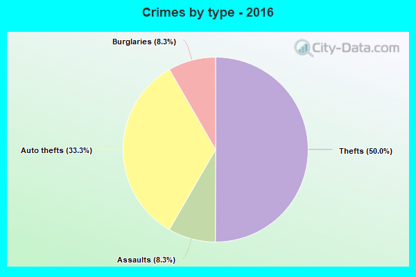 Crimes by type - 2016