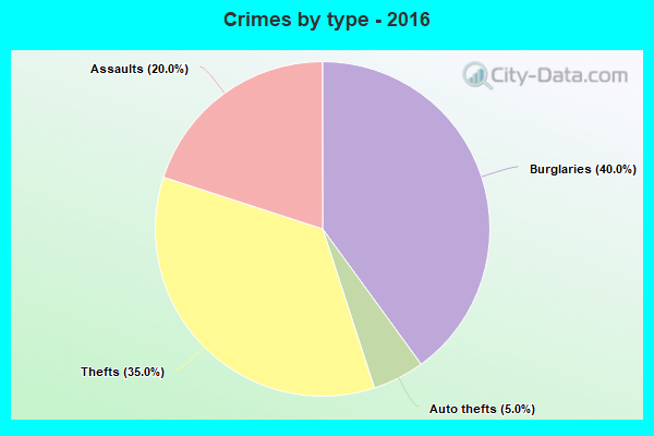 Crimes by type - 2016