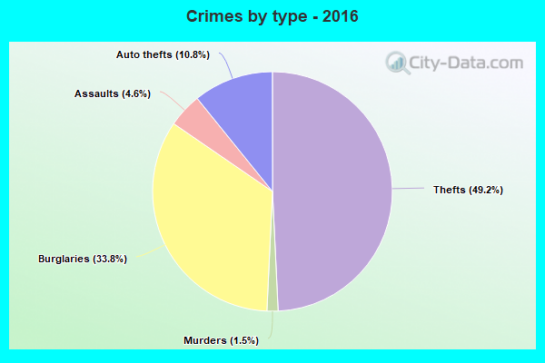 Crimes by type - 2016