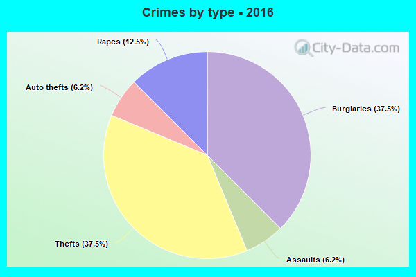 Crimes by type - 2016