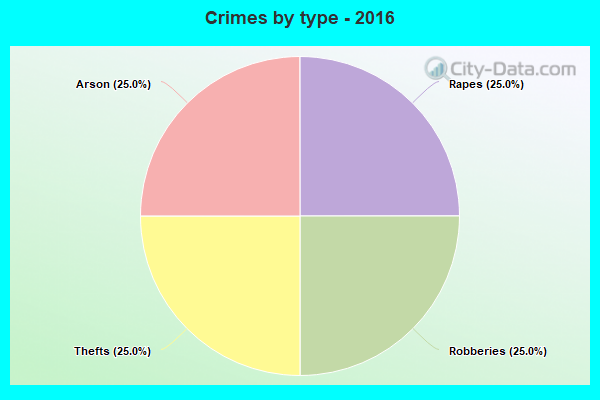 Crimes by type - 2016