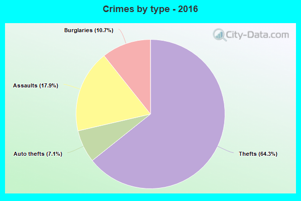 Crimes by type - 2016