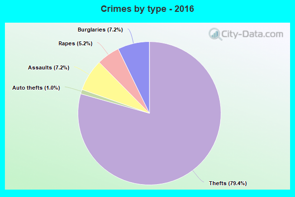 Crimes by type - 2016