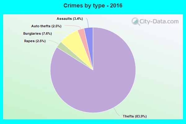 Crimes by type - 2016