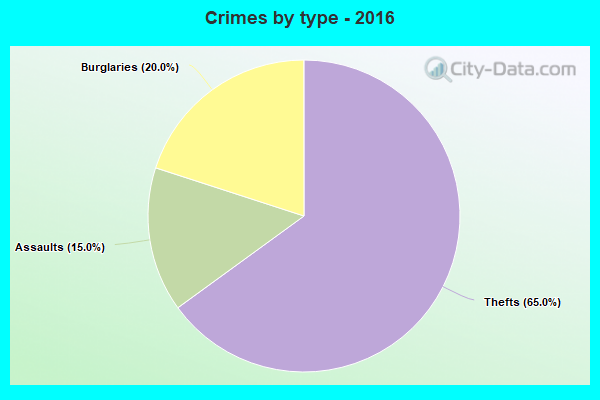 Crimes by type - 2016