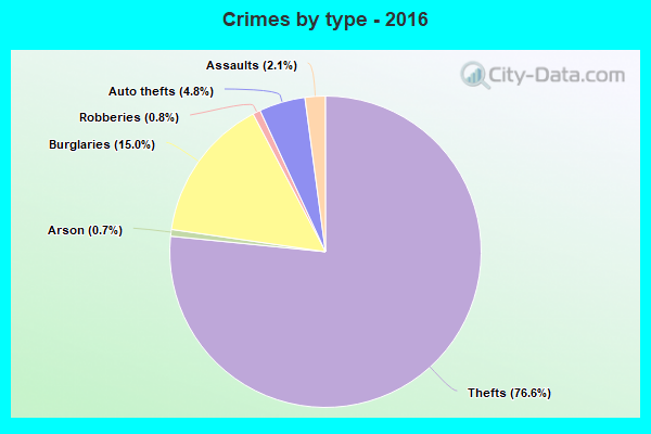 Crimes by type - 2016