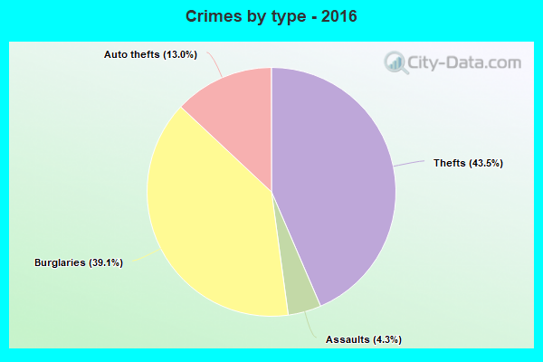 Crimes by type - 2016