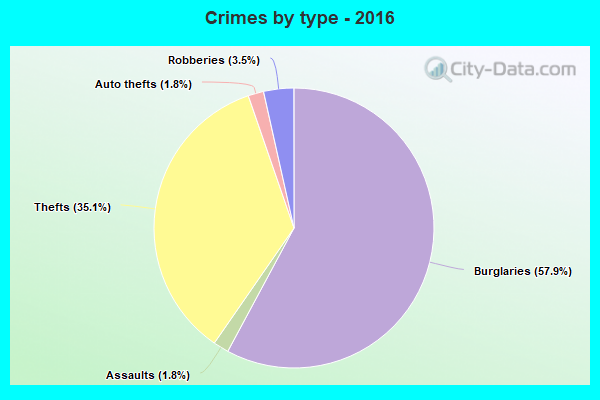 Crimes by type - 2016