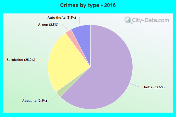 Crimes by type - 2016