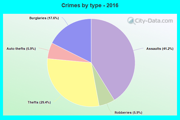 Crimes by type - 2016