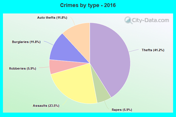 Crimes by type - 2016