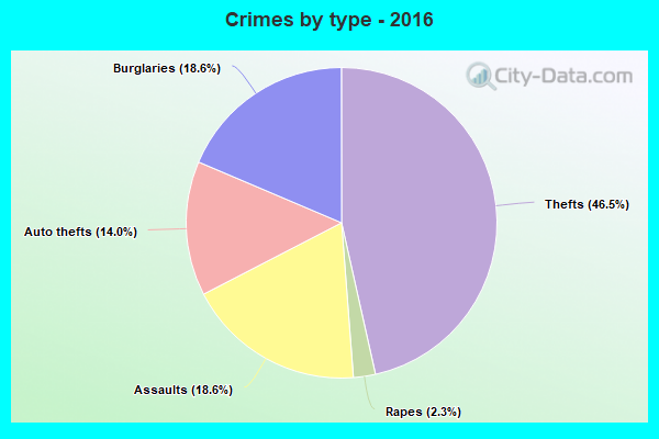 Crimes by type - 2016